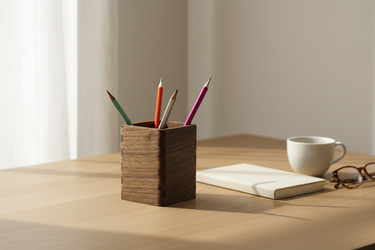 Lumnest Wooden Pen Holder